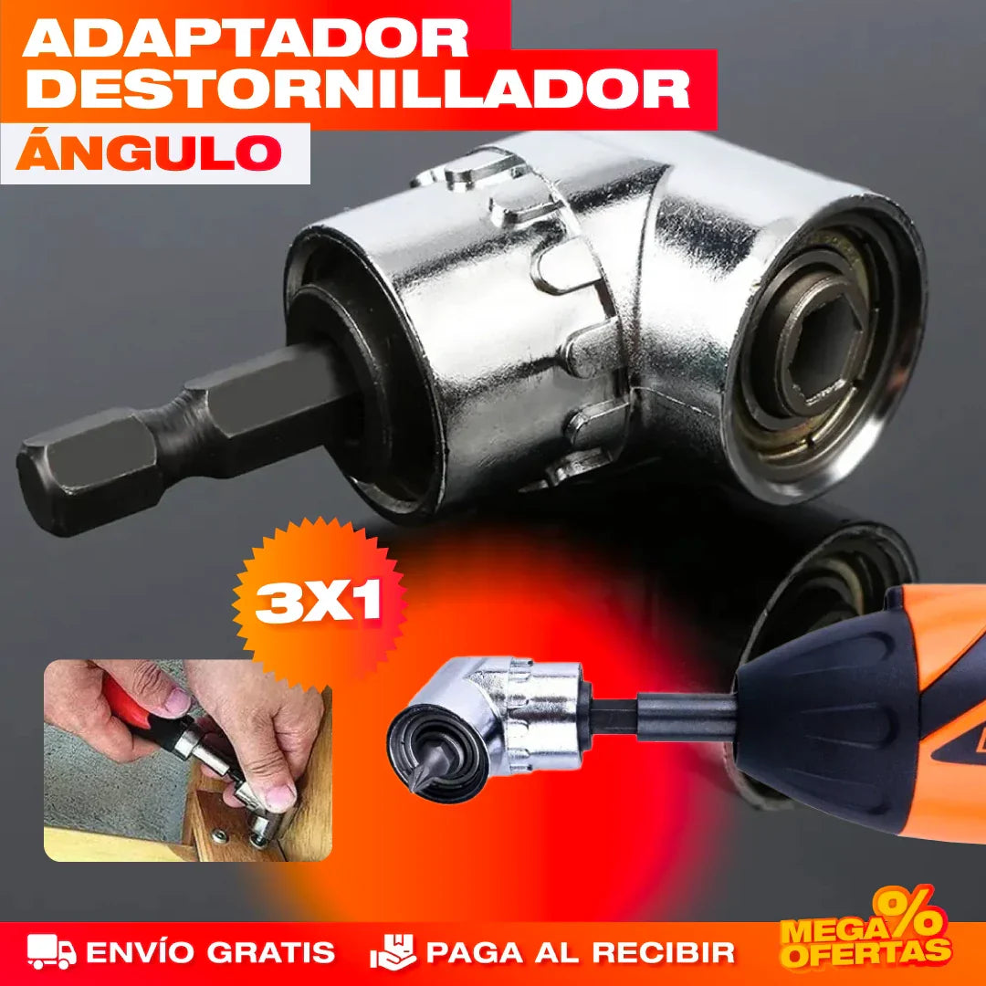 Adaptador de Ángulo Recto para Destornillador – Promo 3x1