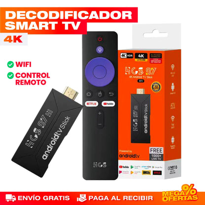 Decodificador Smart TV con Control Remoto