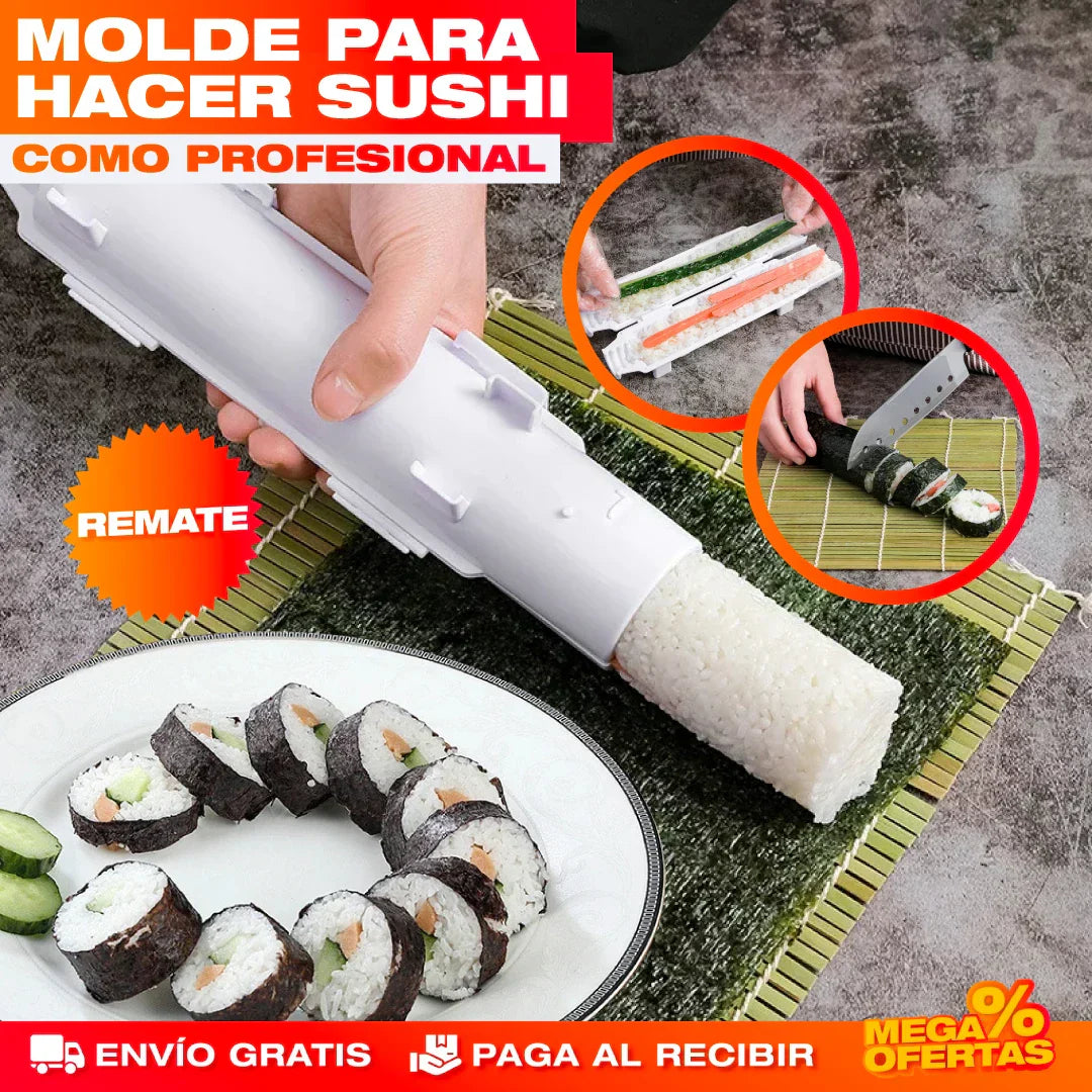 Molde Cilíndrico para Hacer Sushi en Casa