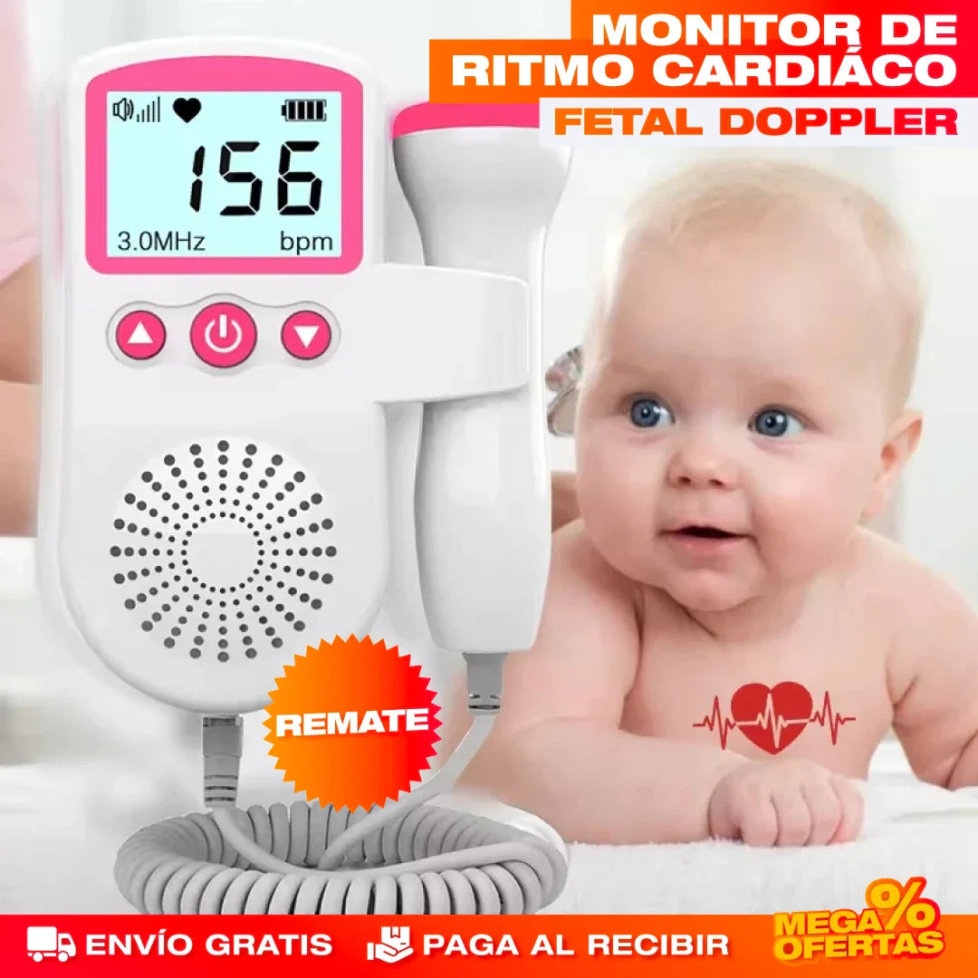 Monitor de Ritmo Cardíaco Fetal Doppler