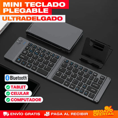 Mini Teclado Plegable Ultra Delgado Bluetooth