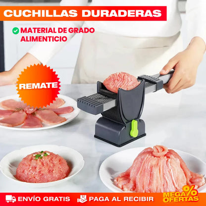 Rebanador de Carne Manual de Acero Inoxidable