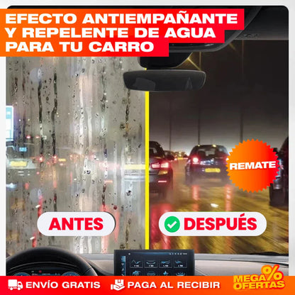 Limpiador de Vidrios para Carro Antiempañante