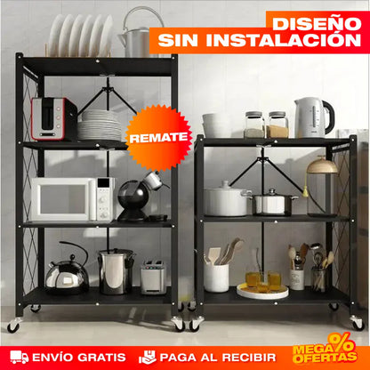 Estante Organizador Plegable de Metal – 5 Pisos