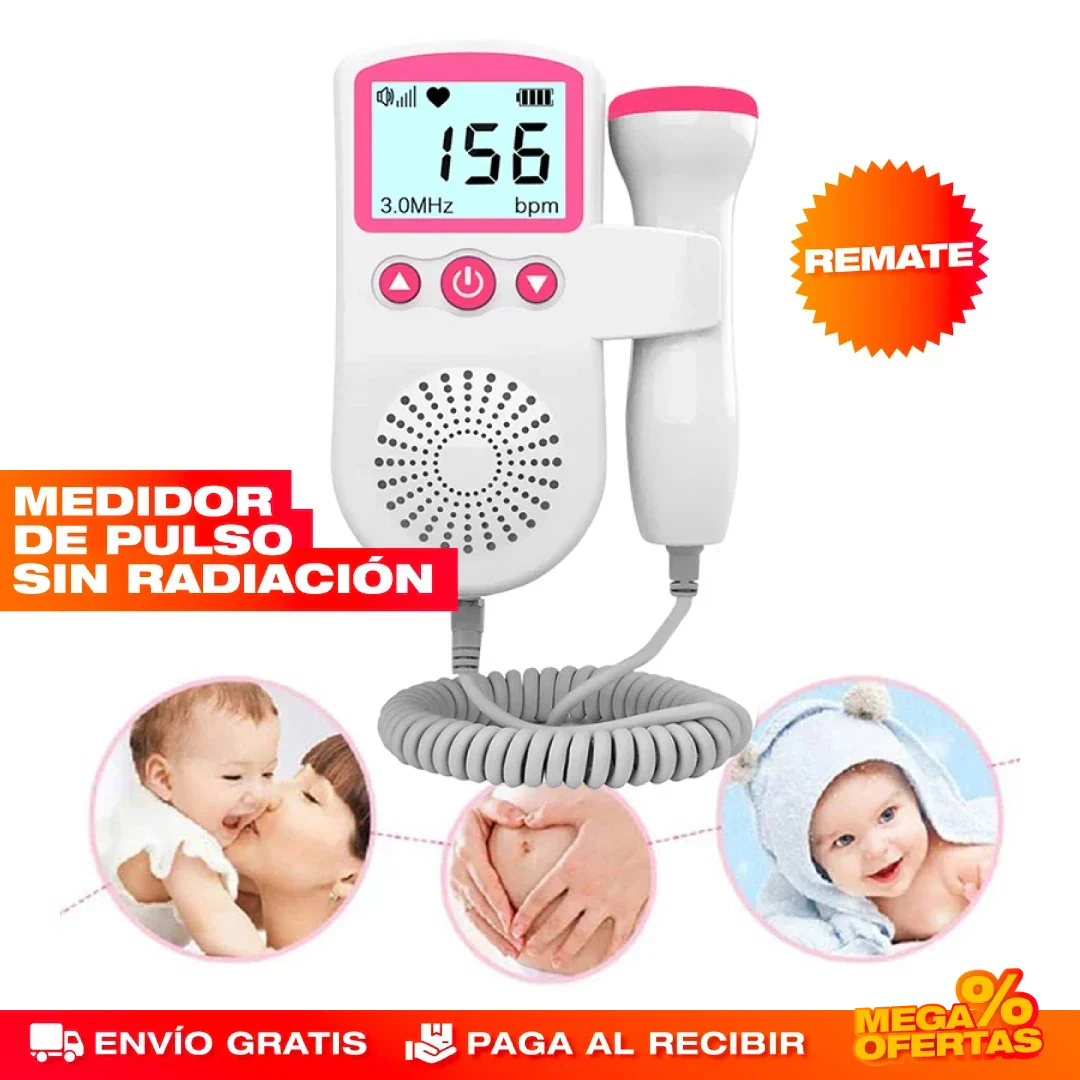 Monitor de Ritmo Cardíaco Fetal Doppler