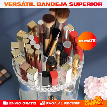 Organizador Giratorio 360° de Maquillaje
