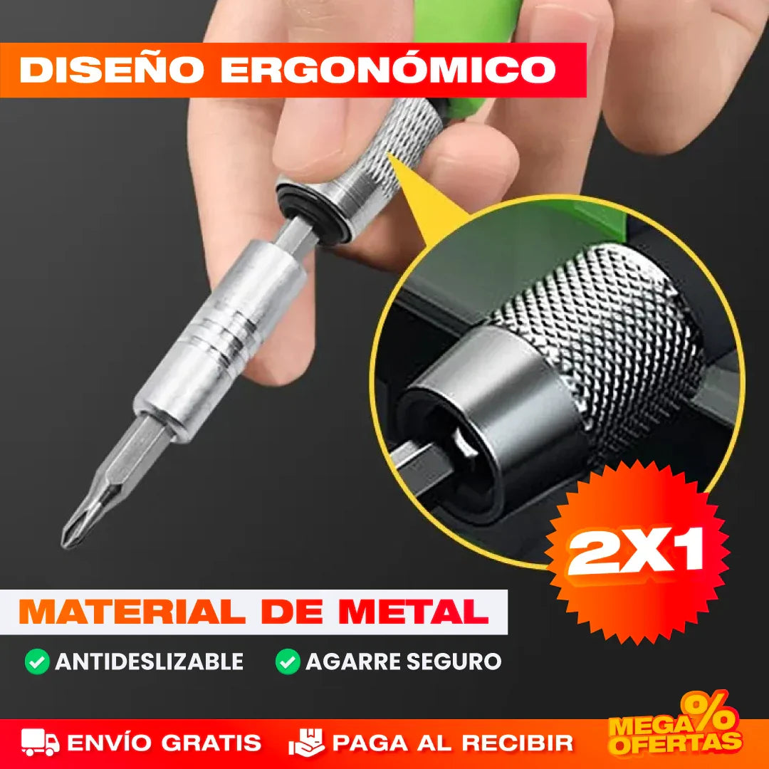 Kit Destornillador 32 Piezas – Promo 2x1