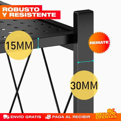 Estante Organizador Plegable de Metal – 5 Pisos