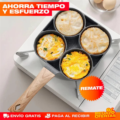 Sartén Antiadherente de 4 Puestos