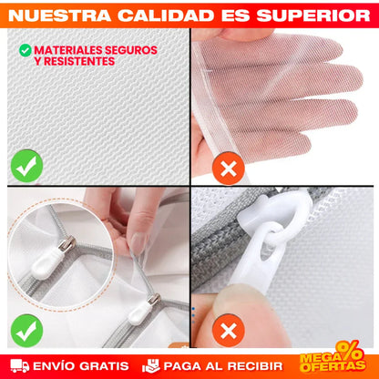 Bolsas de Malla Fina para Lavandería – Set x8