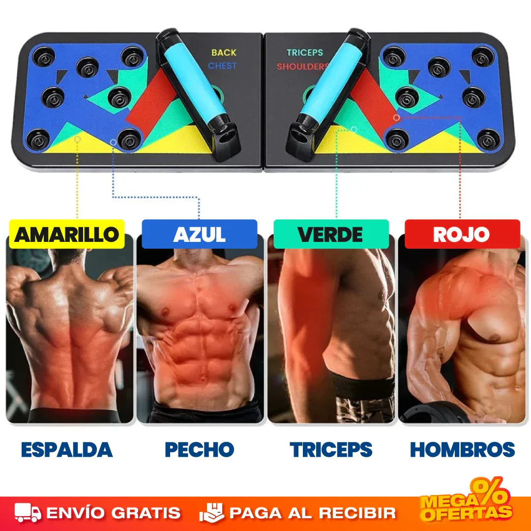 Tabla de Flexiones 9 en 1 – Gimnasio en Casa