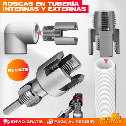 Guía de Roscado para Tubería PVC – Set x2