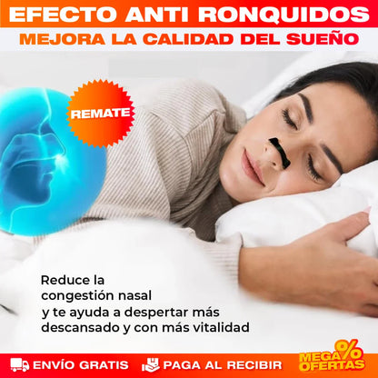 Tiras Nasales Magnéticas Antirronquidos y Deportivas