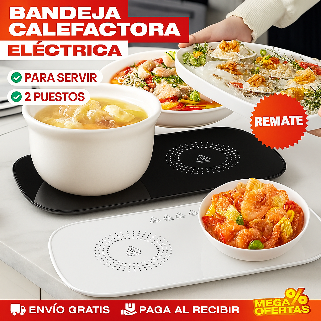Bandeja Calefactora Eléctrica para Servir