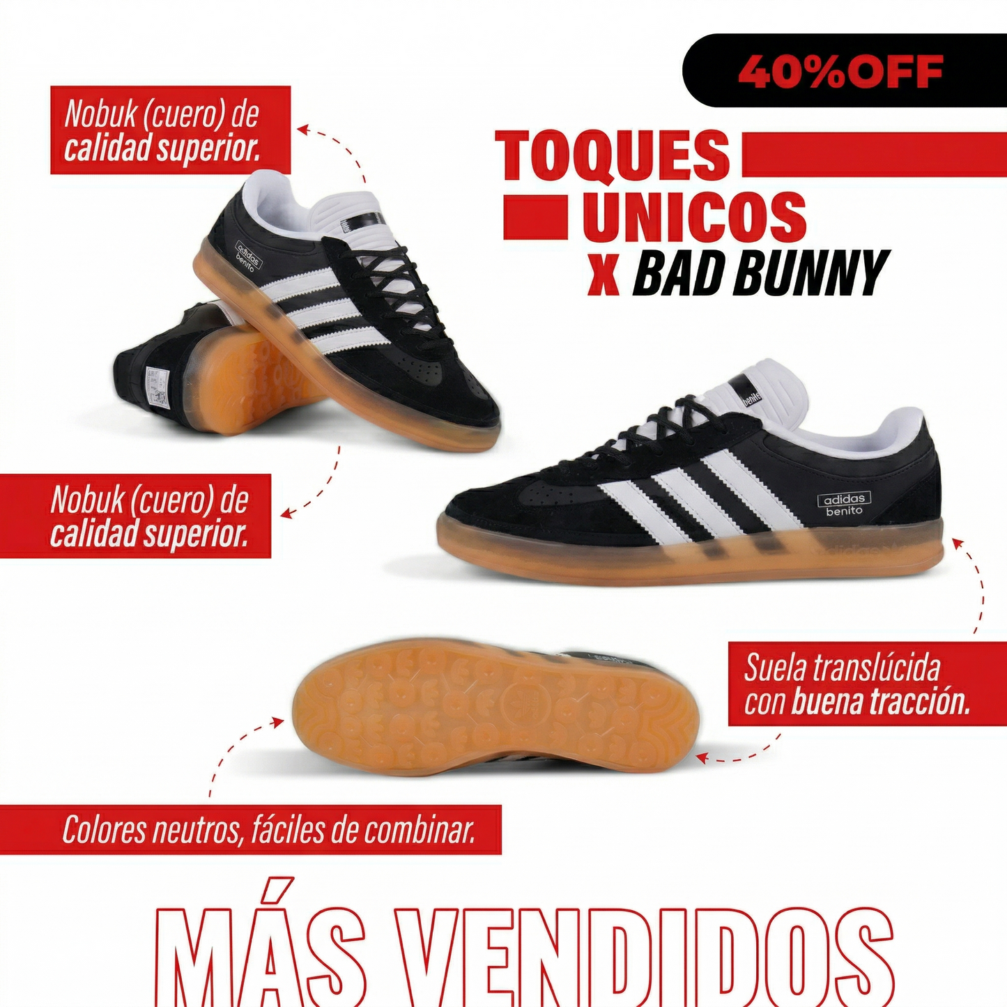 ADIDAS GAZELLE - BAD BUNNY BENITO