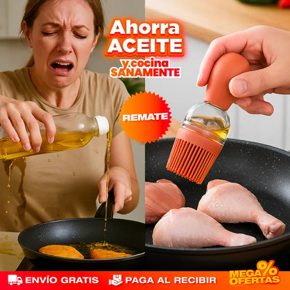 OilDrop Chef – Dispensador de Aceite 2 en 1 Ahorrador