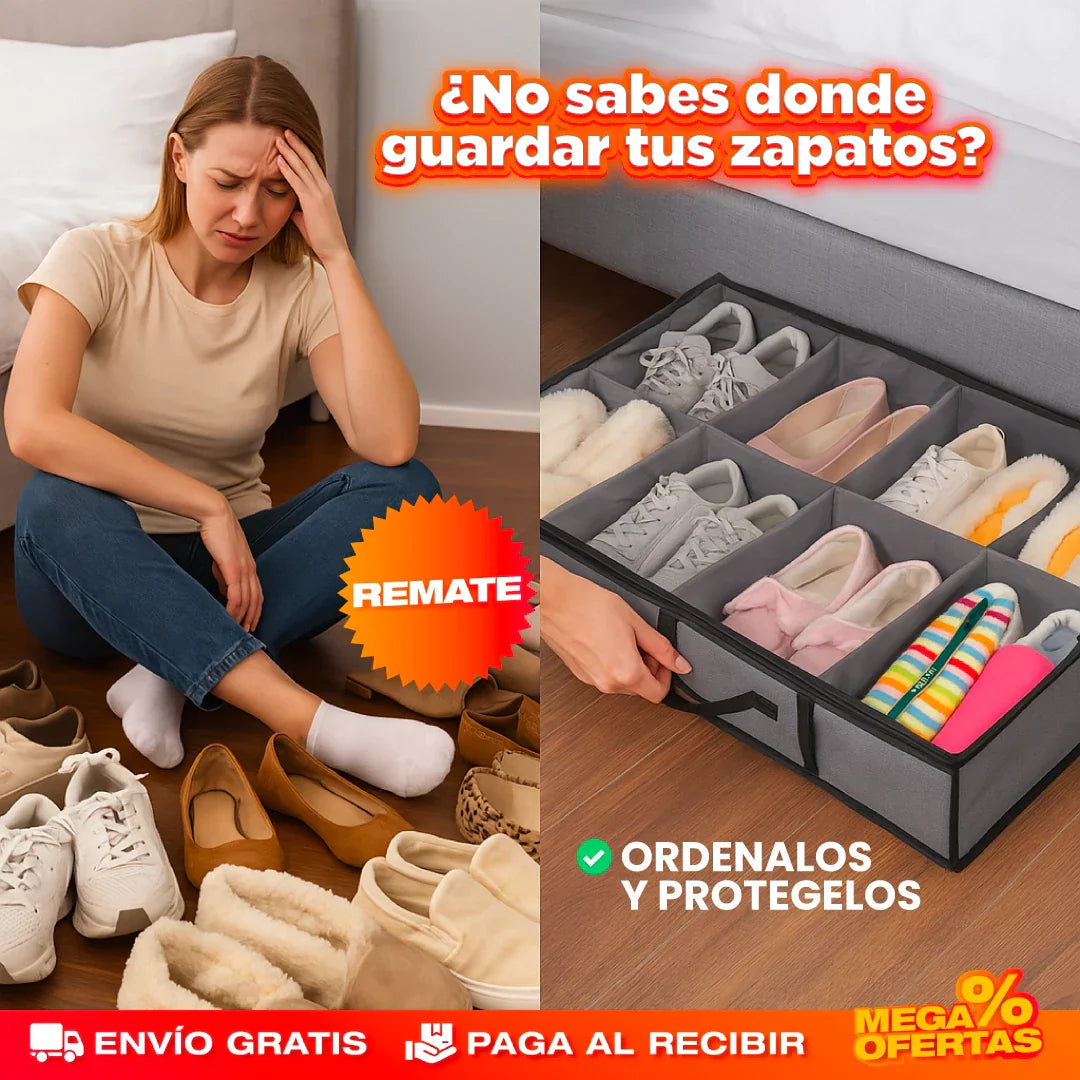 ZapBox™ – Organizador de Zapatos bajo la Cama