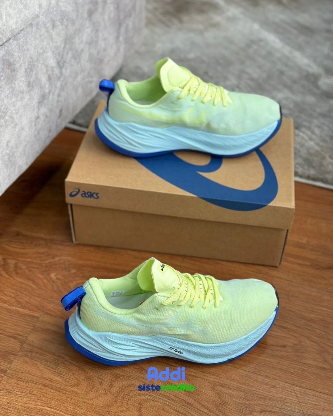 Asics superblast "Green - Blue"