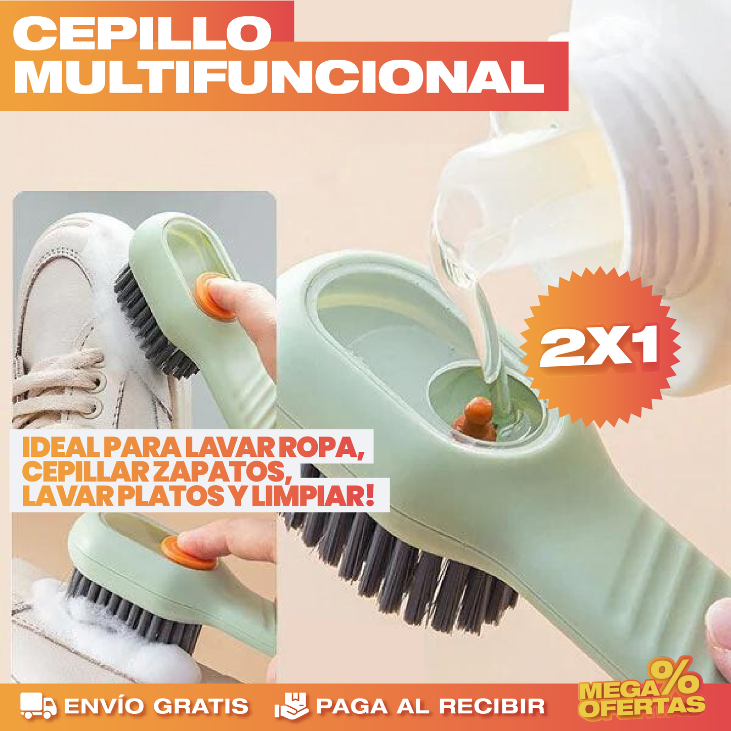 Cepillo Multifuncional – Promo 3x1 Paga Uno Lleva Tres