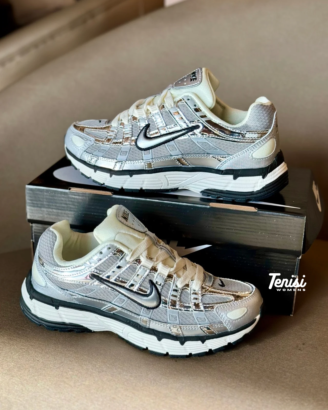 Nike P-6000 “Silver” – Zapatillas Retro Deportivas con Estilo y Envío Gratis