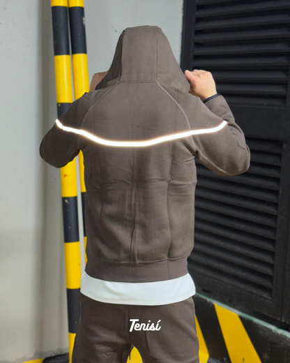Nike Tech Fleece Tracksuit Reflective "Cafe"