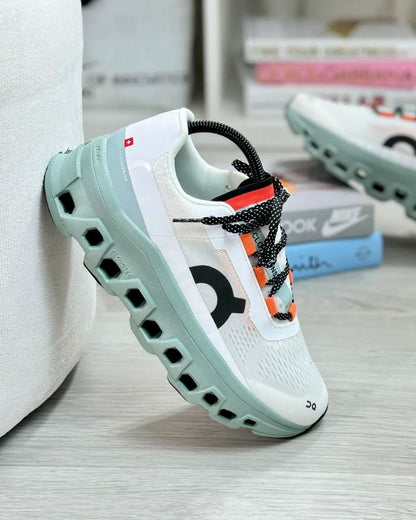 On Cloudswift Running Monster A – Negro, Blanco, Verde Menta y Blanco Naranja | Envío Gratis y Pago Contra Entrega