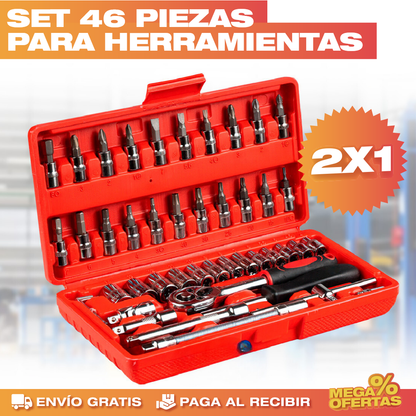 Set de Herramientas 46 Piezas – Promo 2x1